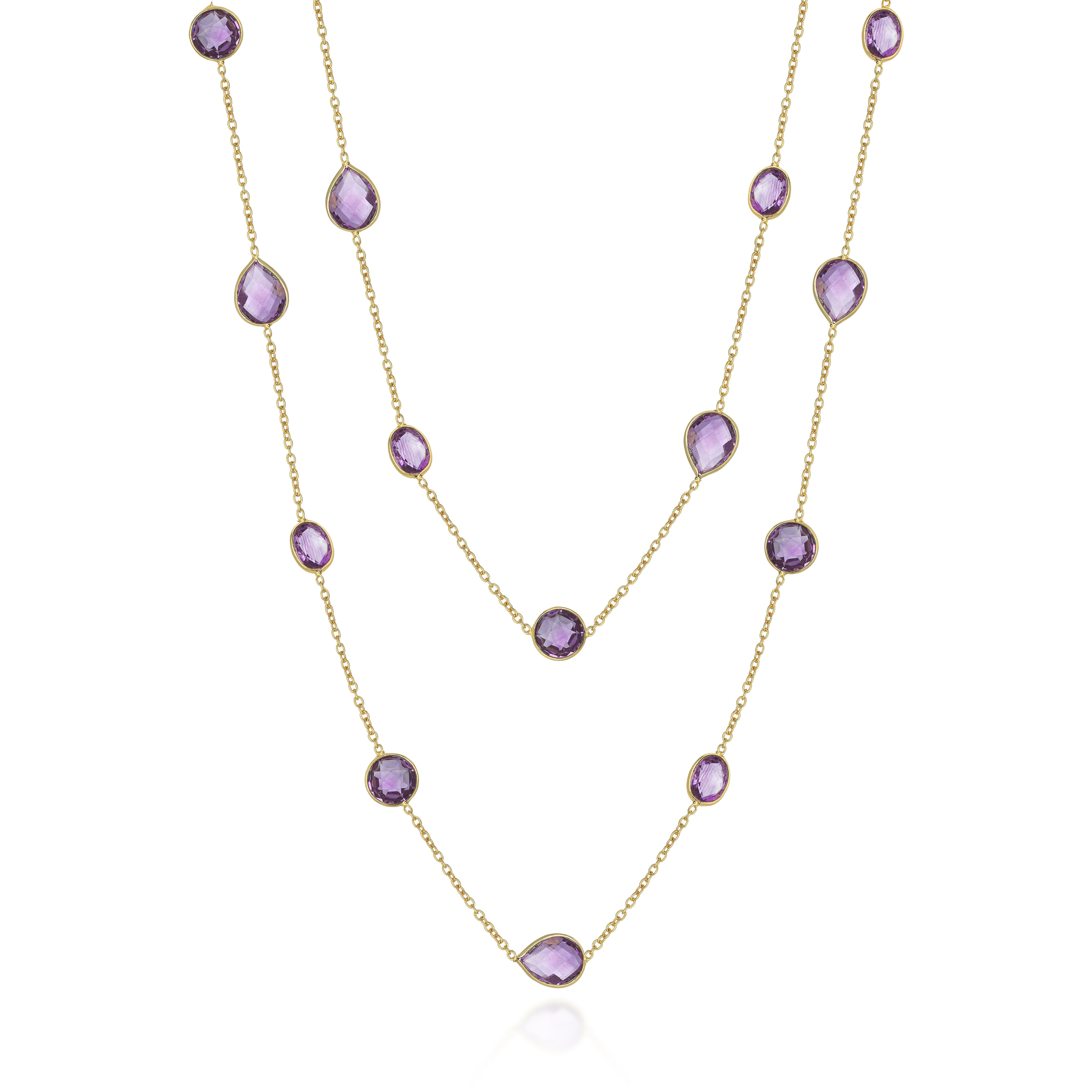 RIVIERA AMETHYST SAUTOIR NECKLACE