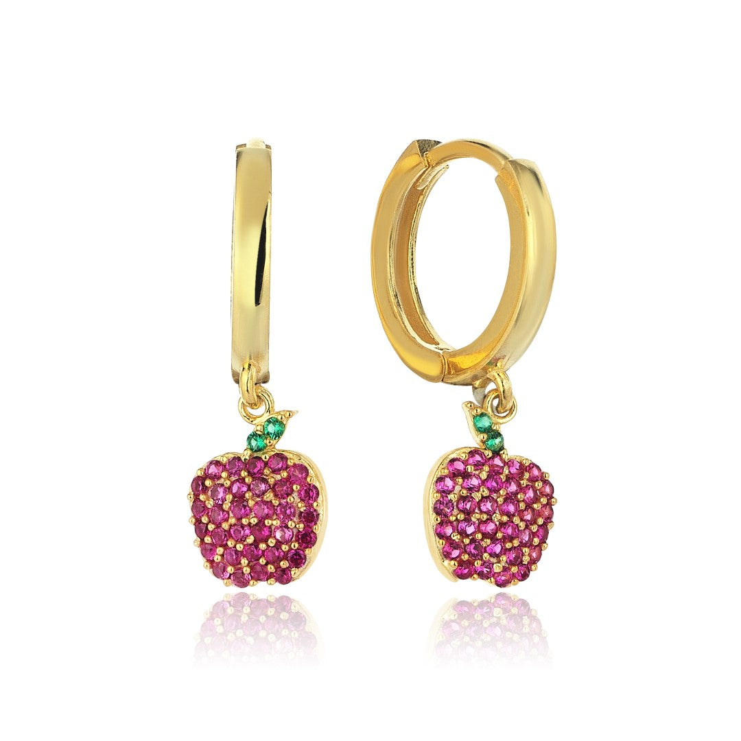 BOUCLES D'OREILLES POMME