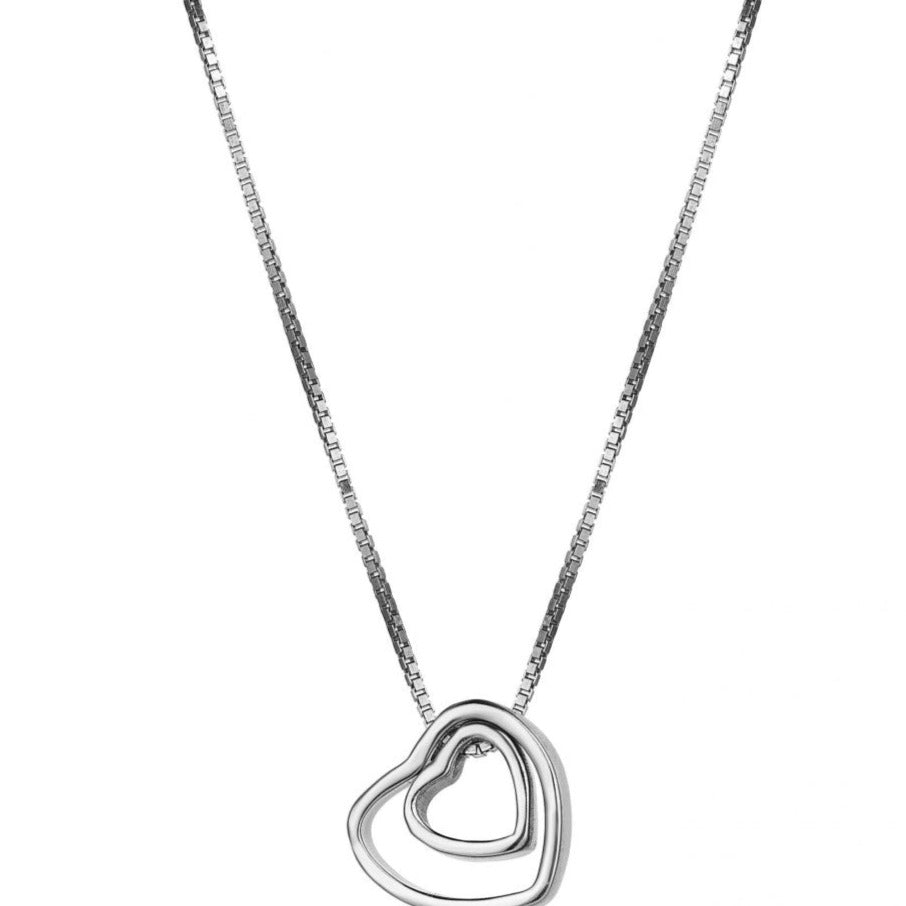 COLLIER DOUBLE HEART
