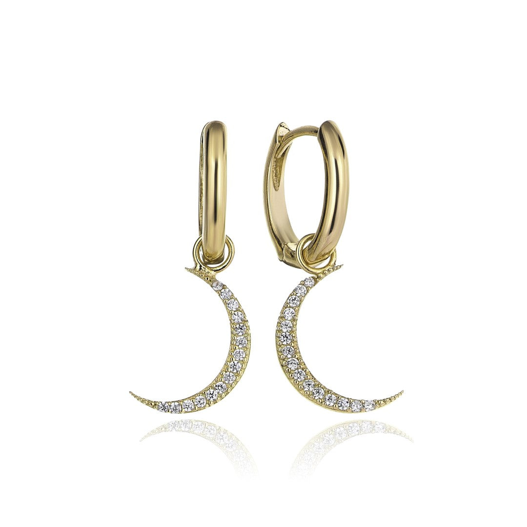 BOUCLES D'OREILLES DEMI LUNE